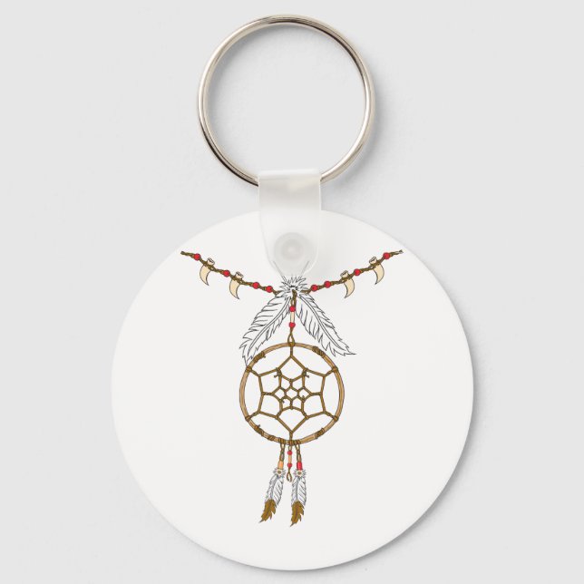 Dream Catcher Necklace Keychain (Front)