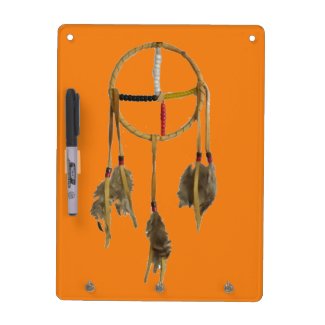 Dream Catcher Orange Dry Erase Board