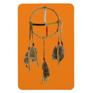 Dream Catcher Orange Flexible Photo Magnet