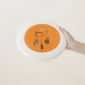 Dream Catcher Orange Frisbee