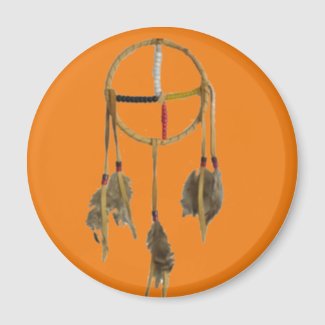 Dream Catcher Orange Magnet