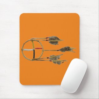 Dream Catcher Orange Mousepad