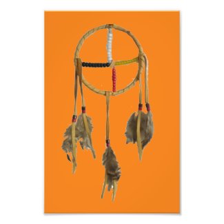 Dream Catcher Orange Photo Enlargement