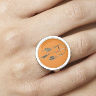 Dream Catcher Orange Ring
