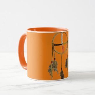 Dream Catcher Orange Small Combo Mug