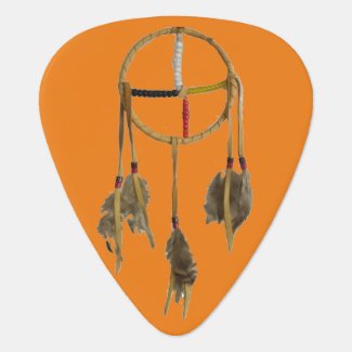 Dream Catcher Orange  Standard Guitar Pick