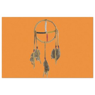 Dream Catcher Orange Tissue Paper