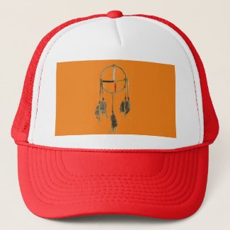 Dream Catcher Orange Trucker Hat