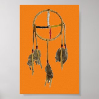 Dream Catcher Orange Value Poster Paper (Matte)