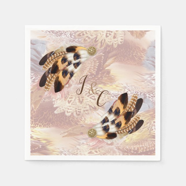 Dream Catcher Party Decor Napkin (Front)