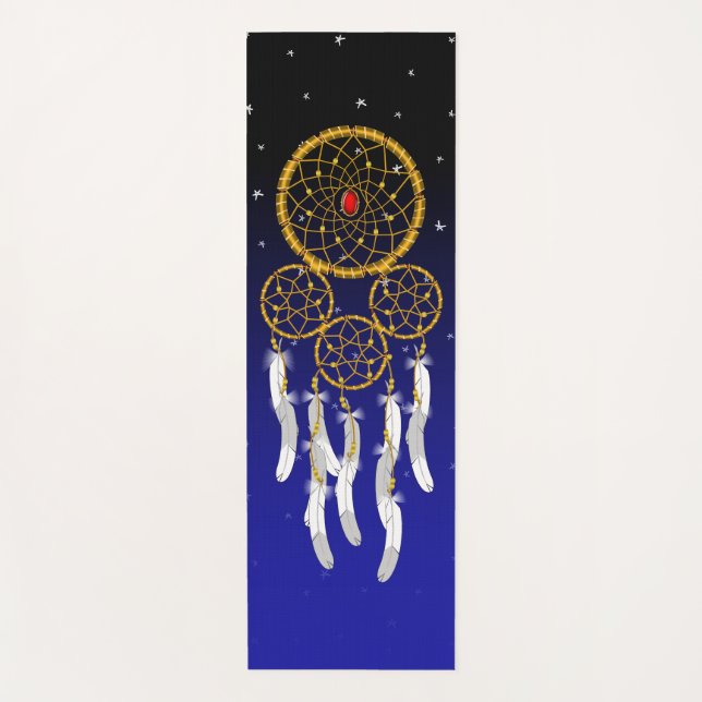 Dream Catcher--Ruby Yoga Mat (Front)