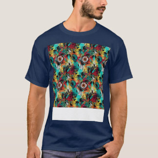 Dream Catcher Seamless Pattern Bohemian Hippie Eth T-Shirt