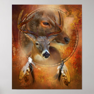 Dream Catcher Series - Autumn Deer Art Poster