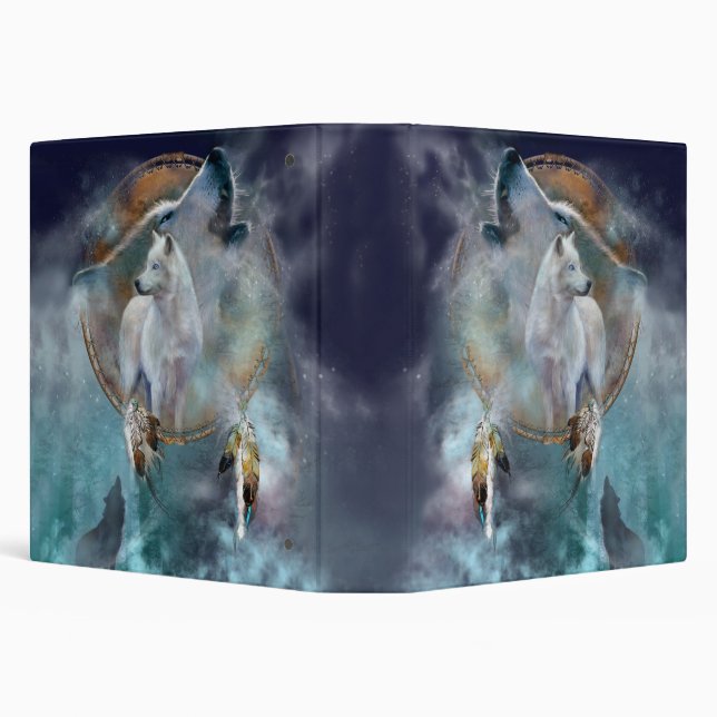 Dream Catcher Series - Spirit Wolf Binder (Background)