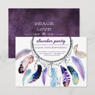 Dream-catcher Slumber Party Invitation