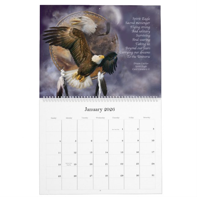 Dream Catcher - Spirit Animals Art Calendar 2012 (Jan 2026)