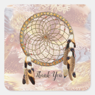 Dream Catcher Stationary Square Sticker