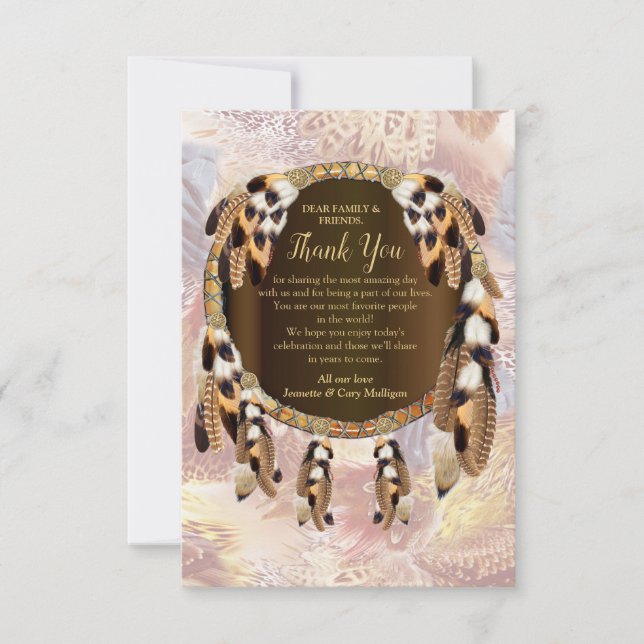 Dream Catcher Thank You Card (Front)