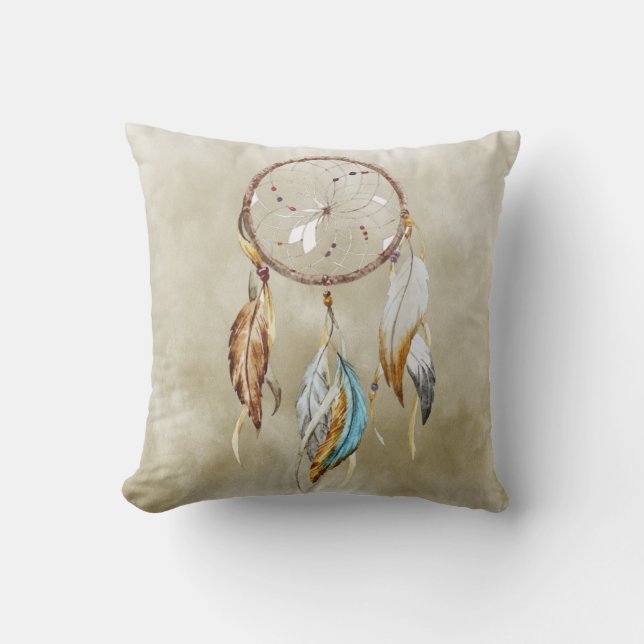 Dream Catcher Throw Pillow (Front)