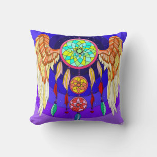 Dream catcher throw pillow