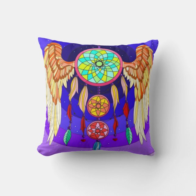 Dream catcher throw pillow (Front)