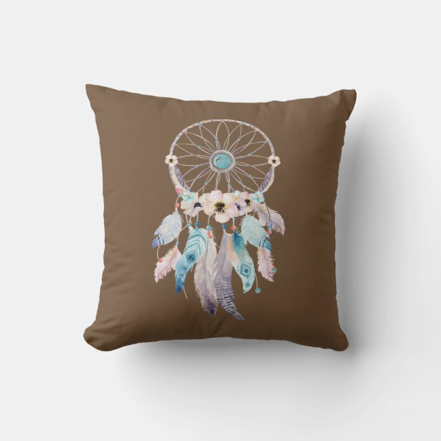 Dream Catcher Throw Pillow (Front)
