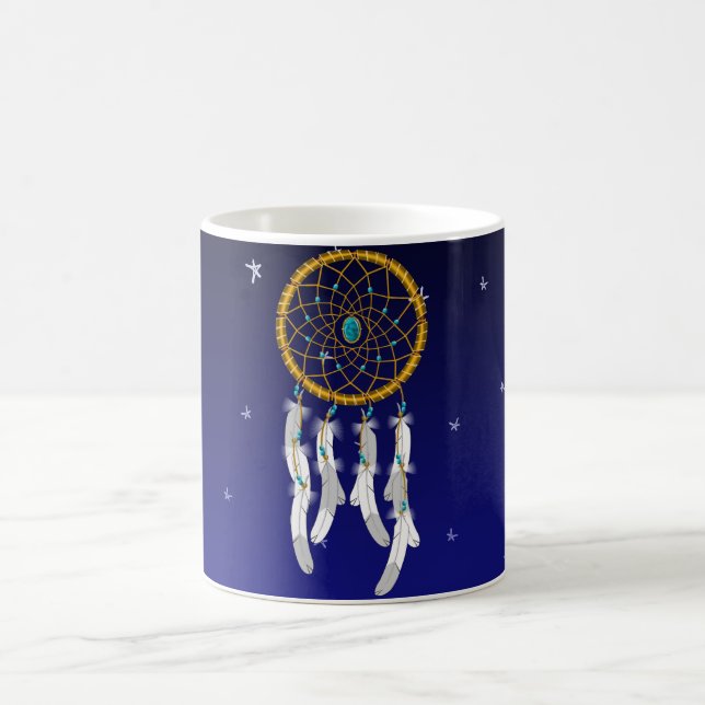 Dream Catcher--Turquoise Coffee Mug (Center)