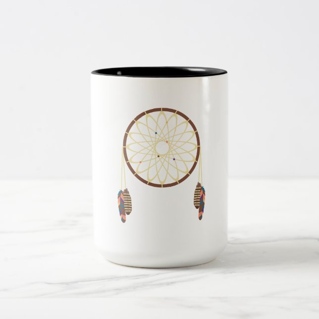 Dream Catcher Two-Tone Coffee Mug (Center)