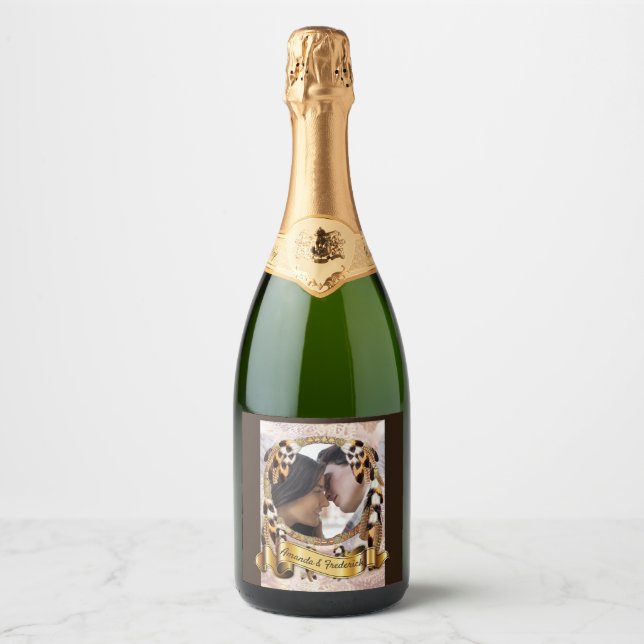Dream Catcher wedding Sparkling Wine Label (Front)