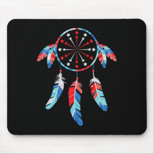 Dream Catcher Wind Chimes 4th Of July Mouse Pad