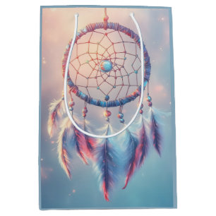 Dream Catcher with Soft Feathers and Beads Medium Gift Bag