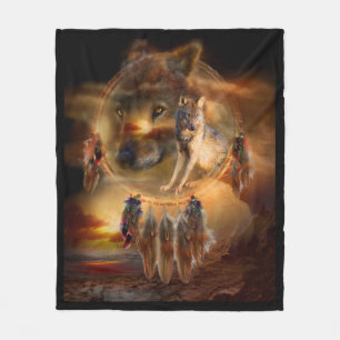 Dream Catcher - Wolfland Art Fleece Blanket