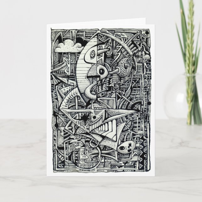 Dream Chamber, ink drawing Card (Front)