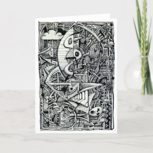 Dream Chamber, ink drawing Card