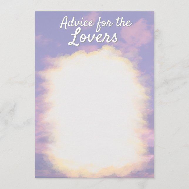 Dream Clouds Lover Advice Cards (Front)