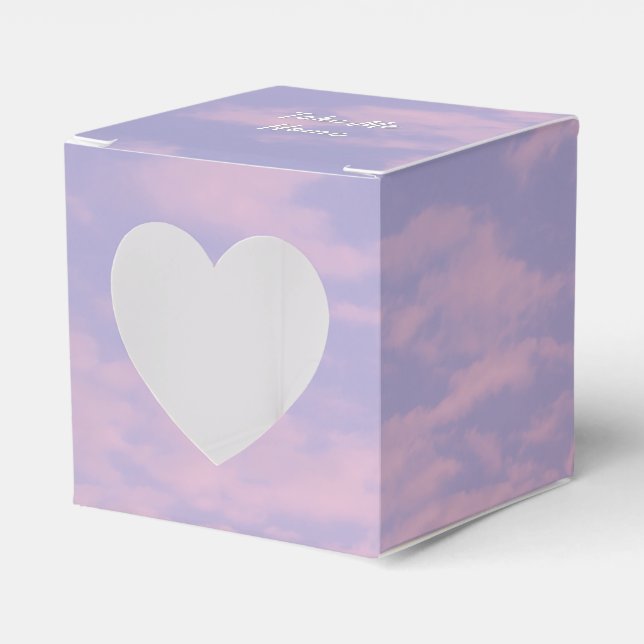 Dream Clouds Lover Theme Favor Box (Front Side)
