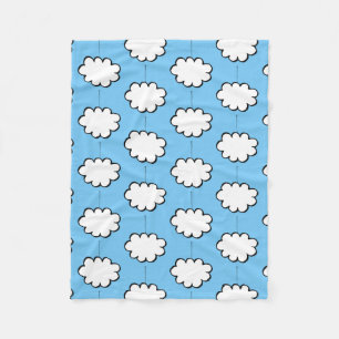 Dream Clouds on Strings Fleece Blanket