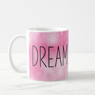 Dream Coffee Tie Dye Pink Mug