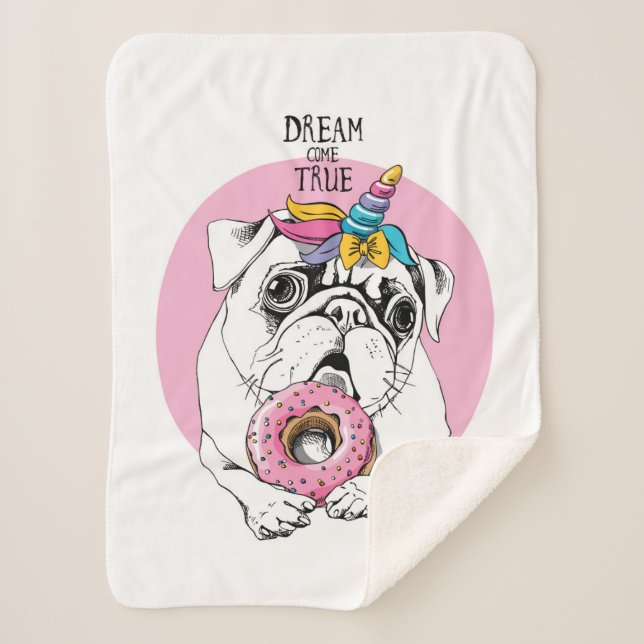 Dream Come True Sherpa Blanket (Front)