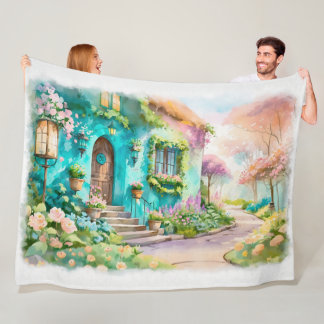 Dream Cottage in Bloomlight - 60x80 Throw Blanket