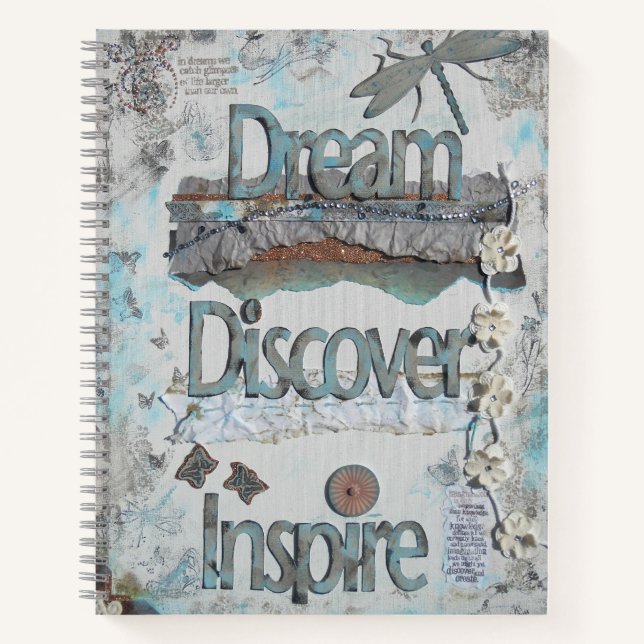 Dream, Discover, Inspire Quote Notebook (Front)