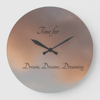 Dream, Dreams, Dreaming, Acrylic Wall Clock