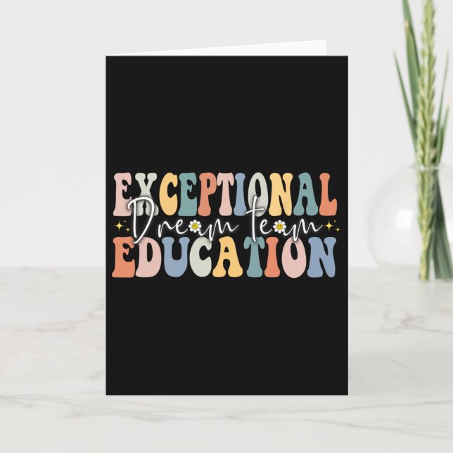 Dream Exceptional Education Team Sped Teacher Squa Card (Front)