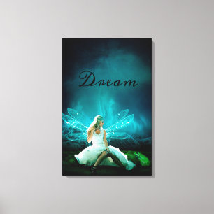 Dream Fairy and Frog Canvas Print