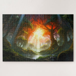 Dream Fairy Forest - Fantasy Art Jigsaw Puzzle