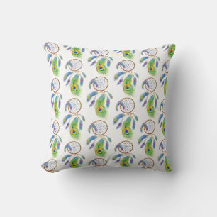 Dream feather throw pillow