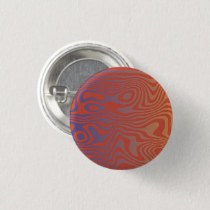 Dream Flow l Abstract Trippy Pattern - No. 01 1 Inch Round Button