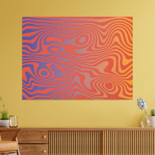 Dream Flow l Abstract Trippy Pattern - No. 01 Canvas Print
