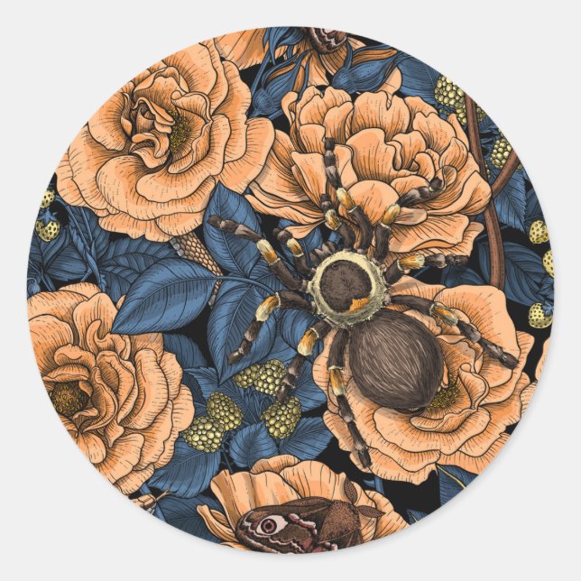 Dream garden 2 classic round sticker (Front)