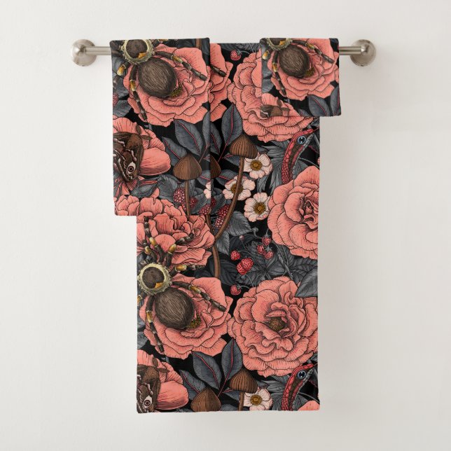 Dream garden bath towel set (Insitu)